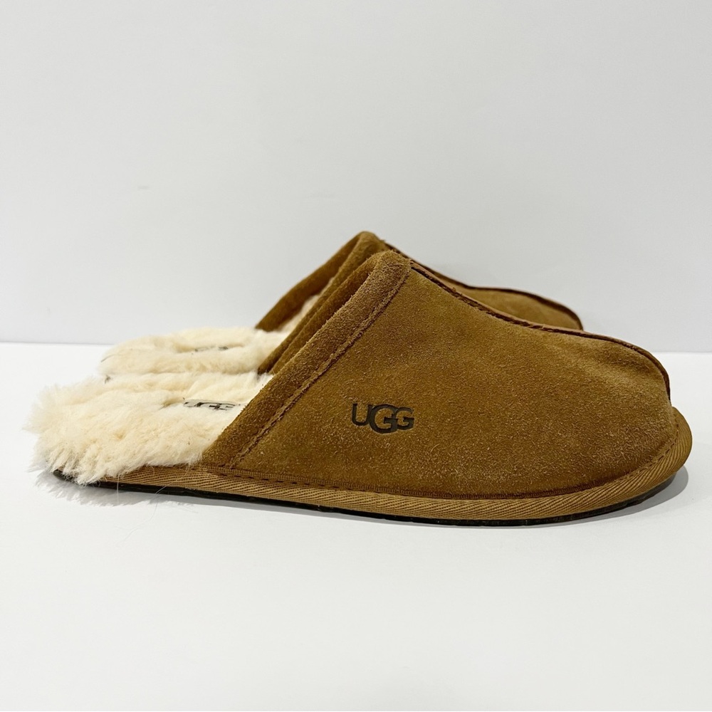 💗NEW UGG Pearle Slippers Cognac Cozy Comfy Warm Slide On Shoe Women’s 7 1115139